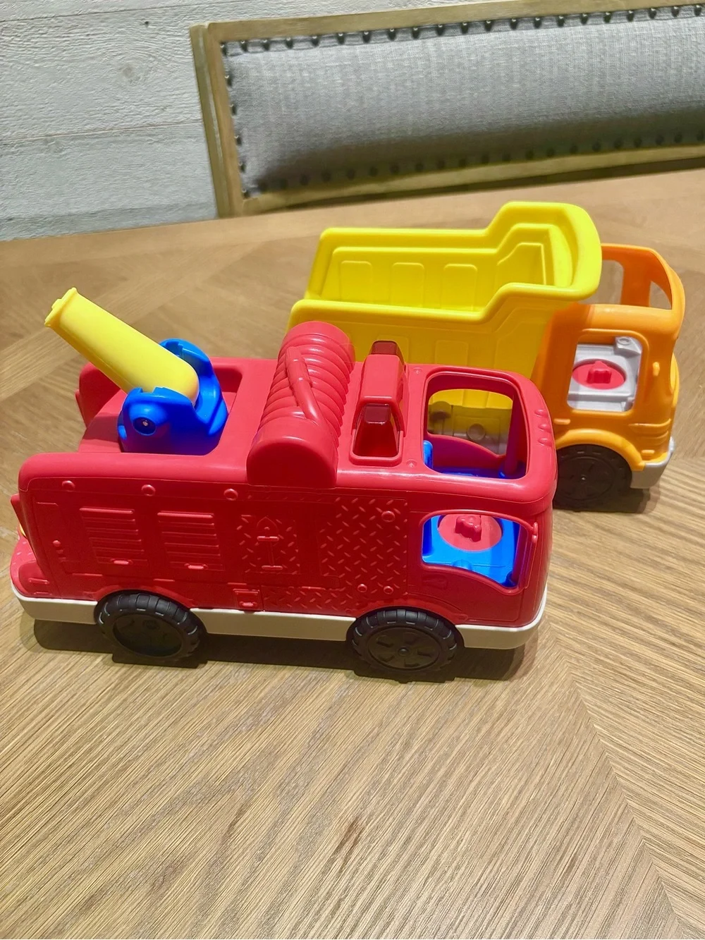 Fisher Price Little People Dump Truck & Fire Engine Vehicles — Sound Works!